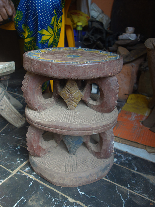 Stool carved by Chief Anaemena for his Ozo title taking ceremony, Amansea