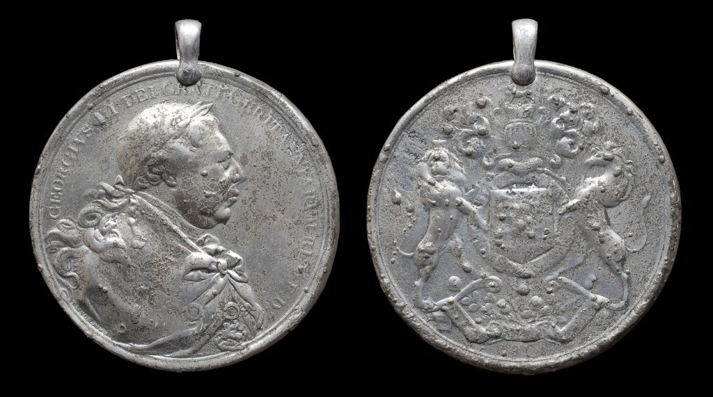 1853 issue pewter medal in Sierra Leone National Museum collection