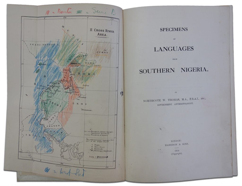 Northcote Thomas, Specimens of Languages from Southern Nigeria