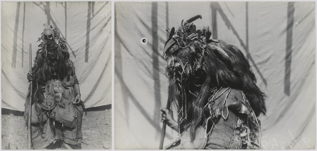 'Bondo devil' photographed by Northcote Thomas in Magbile, Sierra Leone in 1914