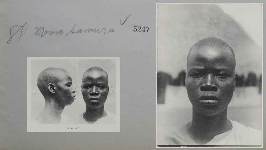 Momo Samura, photographed by Northcote Thomas in Kamalo, Sierra Leone, 1914