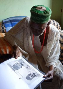 Photo elicitation research in Afokpella, North Edo. Photograph by Paul Basu.