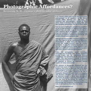 Photographic Affordances exhibition, Royal Anthropological Institute, January 2018.