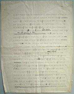 Letter from Anatole von Hugel proposing acquisition of Northcote Thomas collection, 1910