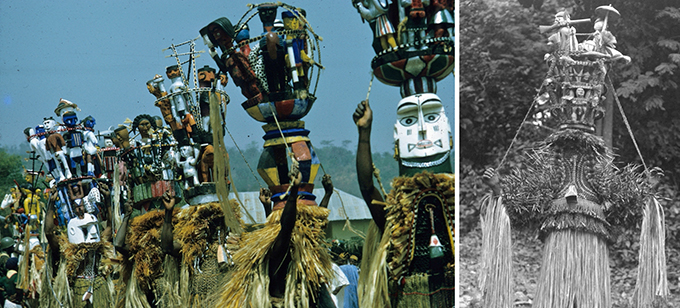 Jean Borgatti Eliminya Festival masquerades in detail