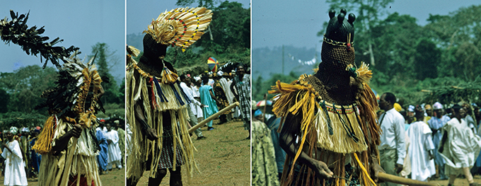 Jean Borgatti Eliminya Festival masquerades in detail