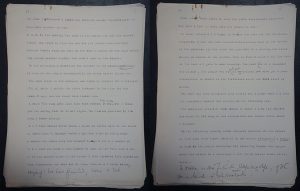 N. W. Thomas type-written notes describing wrestling festival in Otuo