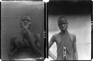 Northcote Thomas photographs of flute players, Southern Nigeria, 1909 and 1911.