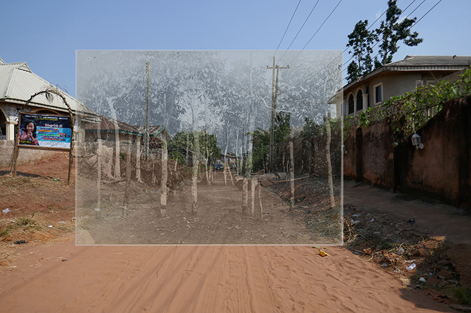 Ghost of the gate that once marked the entrance to Idunmwowina