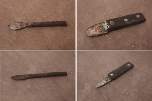 Implements used for making ichi scarification marks, Neni