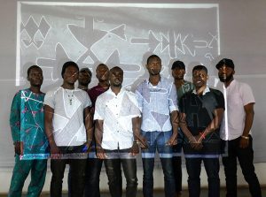 Participants at the art workshop at Nosona Studios, Benin City