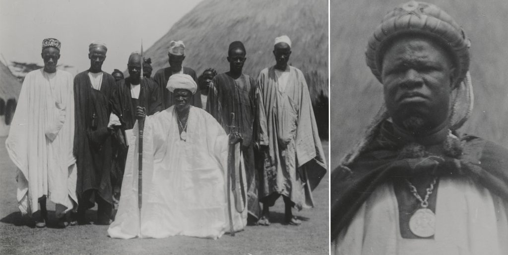 Chief Suri Kandeh wearing medal, photographed by Northcote Thomas