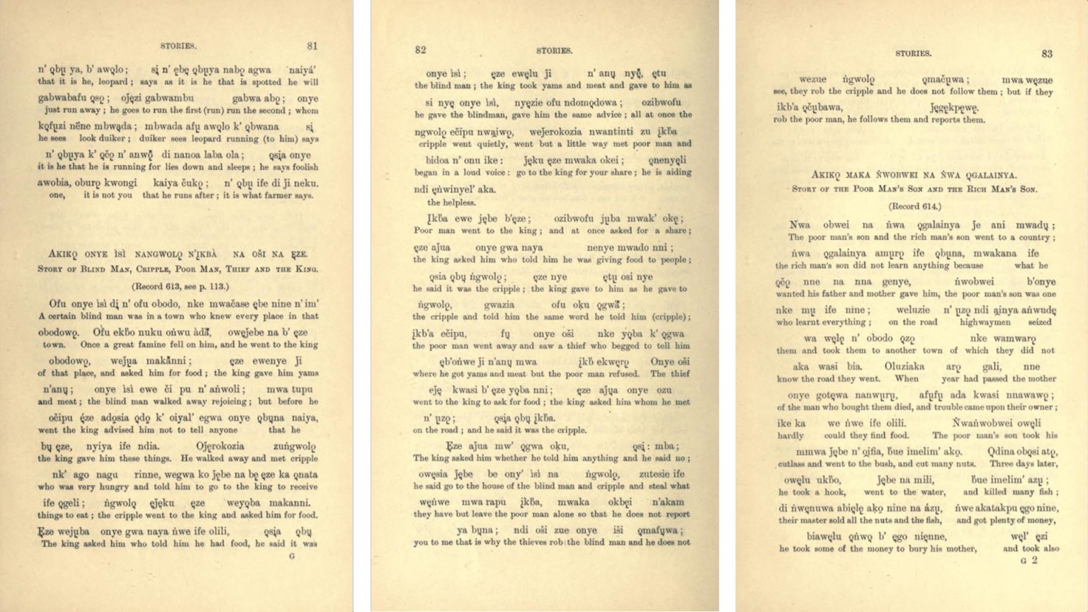 Traditional Nigerian Folktales - [Re:]Entanglements