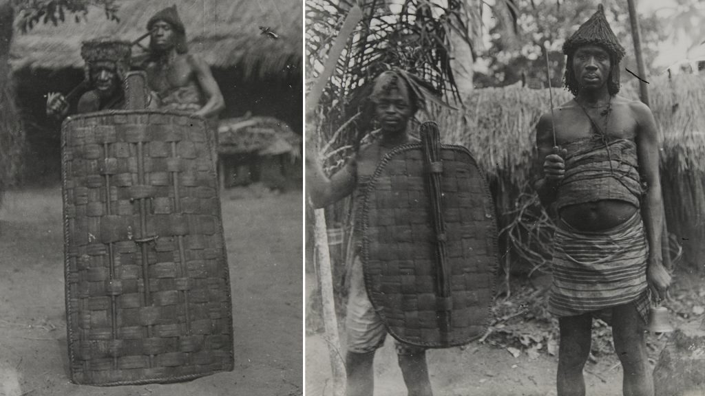 Demonstration of fighting techniques, Awka, 1911